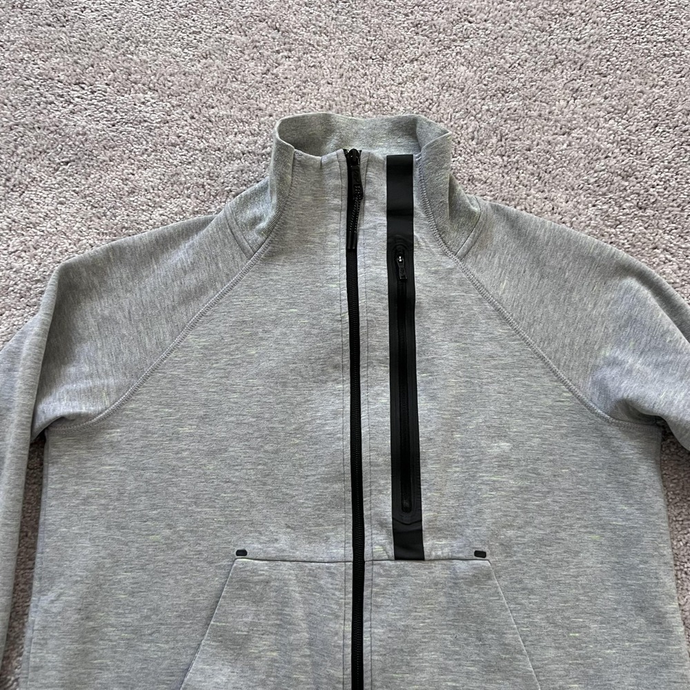 Nike Tech Fleece Track Jacket Moto Cape Womens Medium Gray Full Zip - Picture 6 of 16